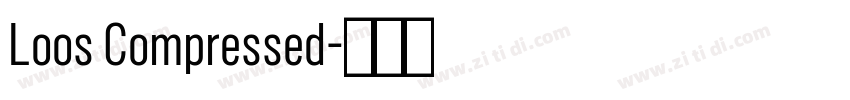 Loos Compressed字体转换